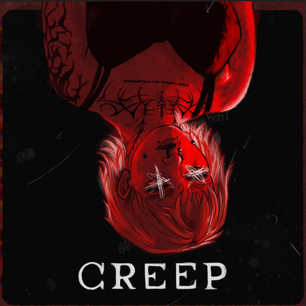 Etude d'une pochette de musique (Creep par Carolesdaughter)